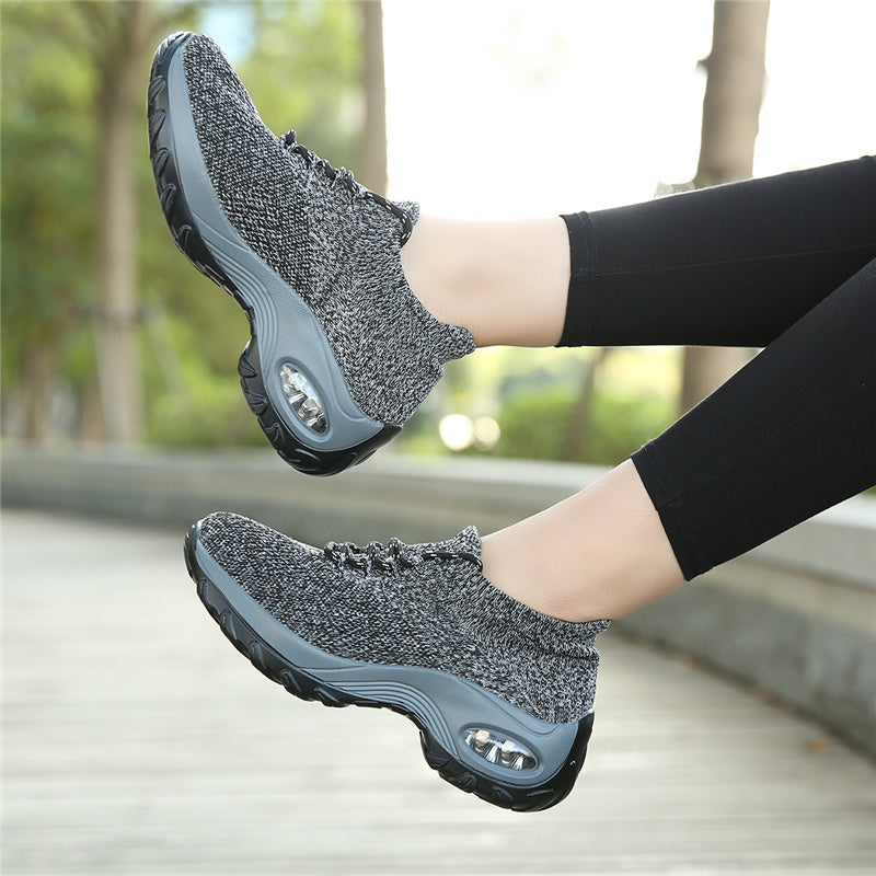 Pain-Relieving Ladies Sneakers - ComfortMax-Black-3-Nora Luxe