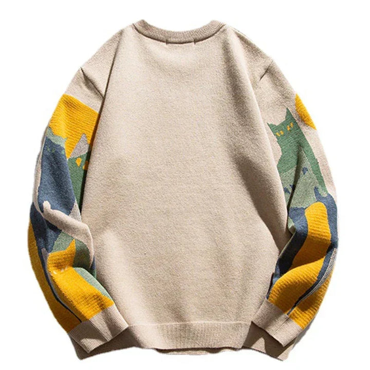 Patterned sweater for a Cozy and Stylish Look - Amara-Black-XS-Nora Luxe