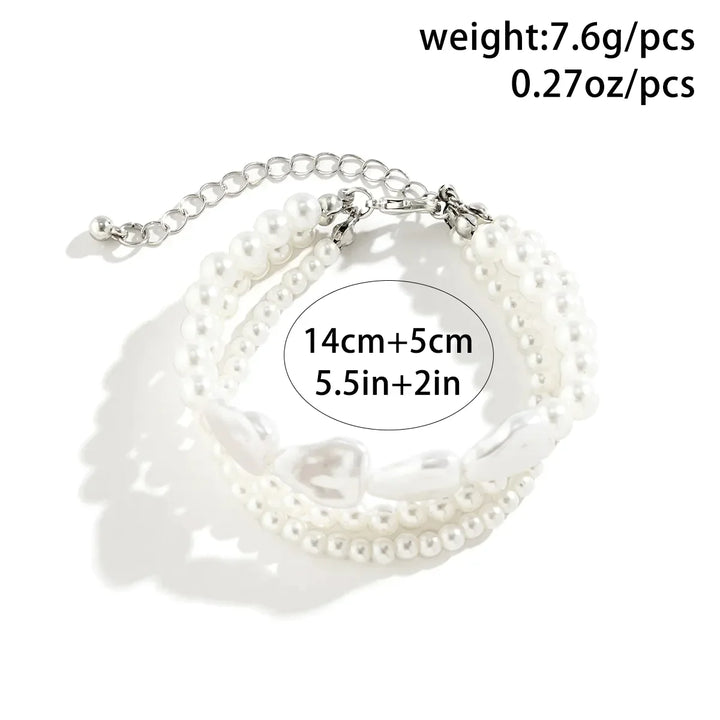 Pearl Elegance Layered Bracelet-Nora Luxe