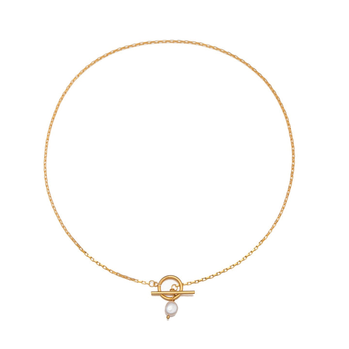Pearl Necklace with Clasp - Lucía-Nora Luxe