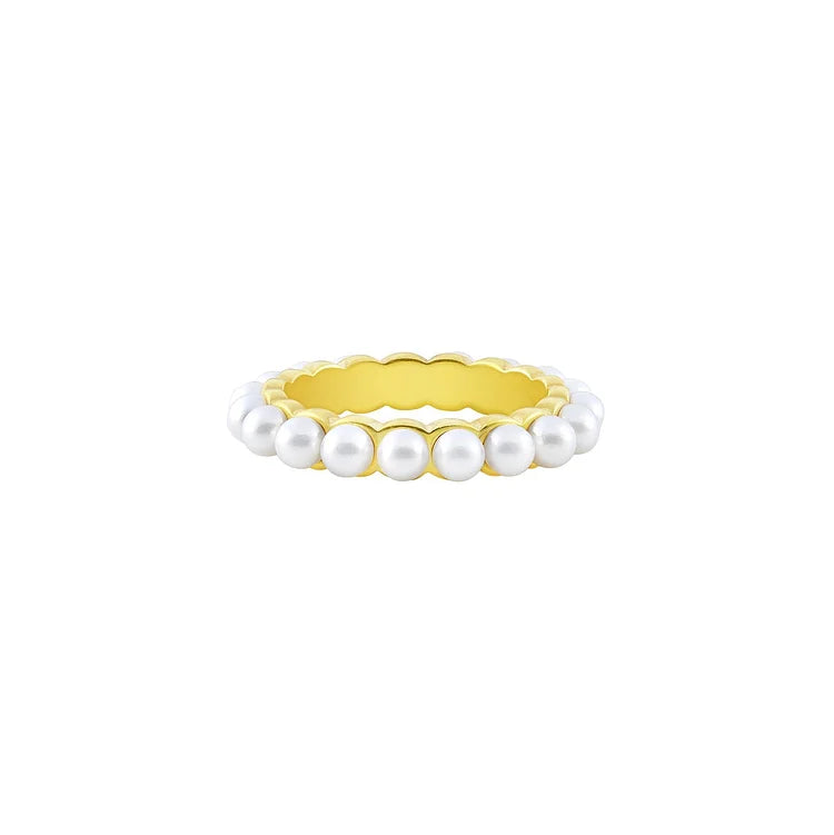 Pearl Ring of Refinement - Amaris-Gold-5-Nora Luxe