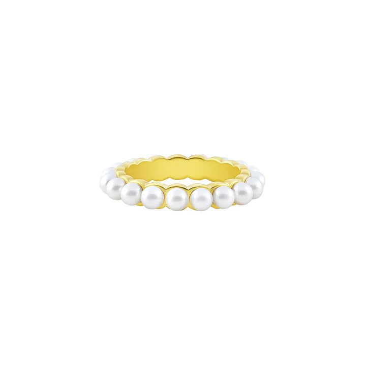 Pearl Ring of Refinement - Amaris-Gold-5-Nora Luxe