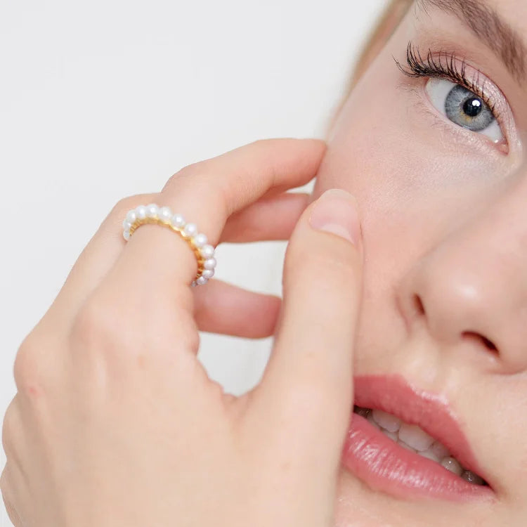 Pearl Ring of Refinement - Amaris-Gold-5-Nora Luxe