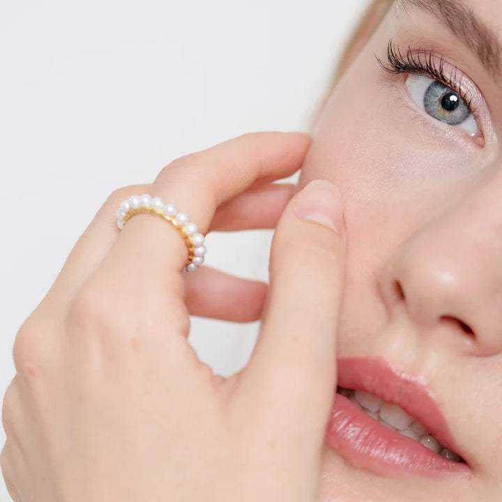 Pearl Ring of Refinement - Amaris-Gold-5-Nora Luxe