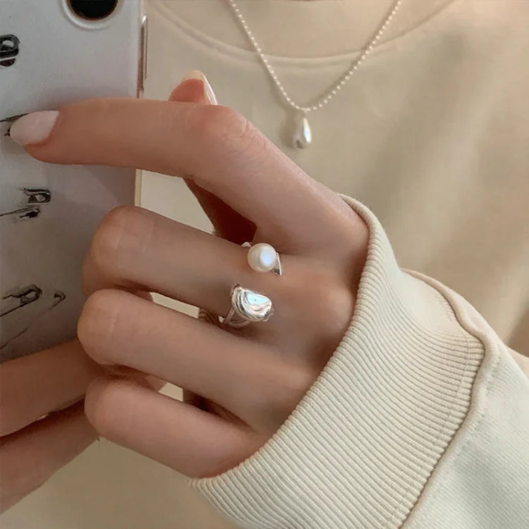 Pearl Tree Adjustable Ring - Elin-Nora Luxe