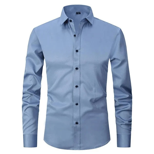 Performance Shirt - DynamicStretch-Light blue-S-Nora Luxe