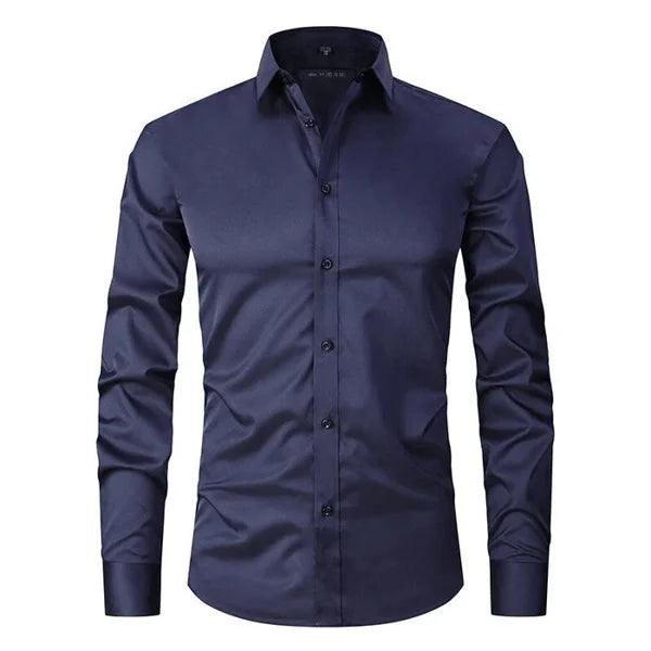 Performance Shirt - DynamicStretch-Marine blue-S-Nora Luxe