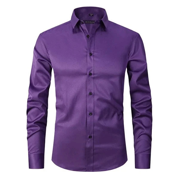 Performance Shirt - DynamicStretch-Purple-S-Nora Luxe