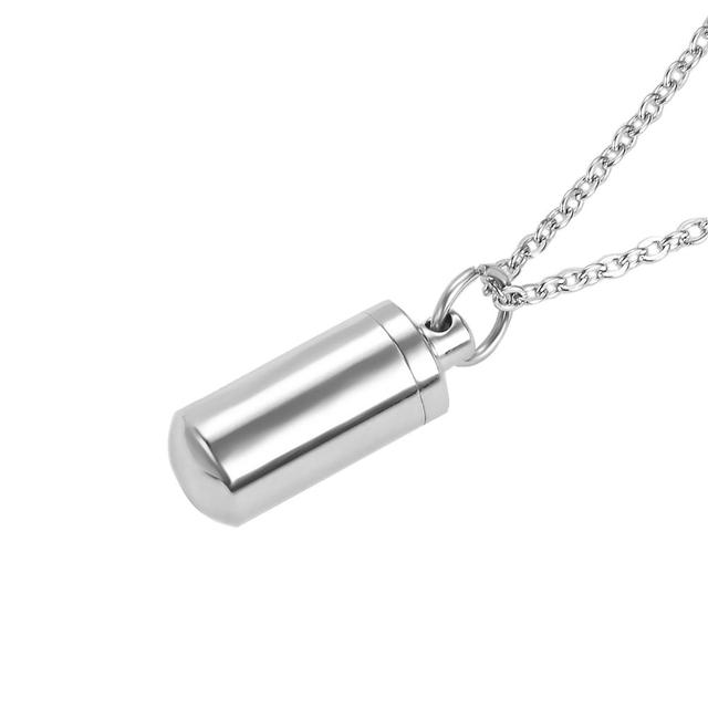 Personalised Ashes Memorial Necklace | Custom Urn Pendant Jewellery-Silver-Nora Luxe