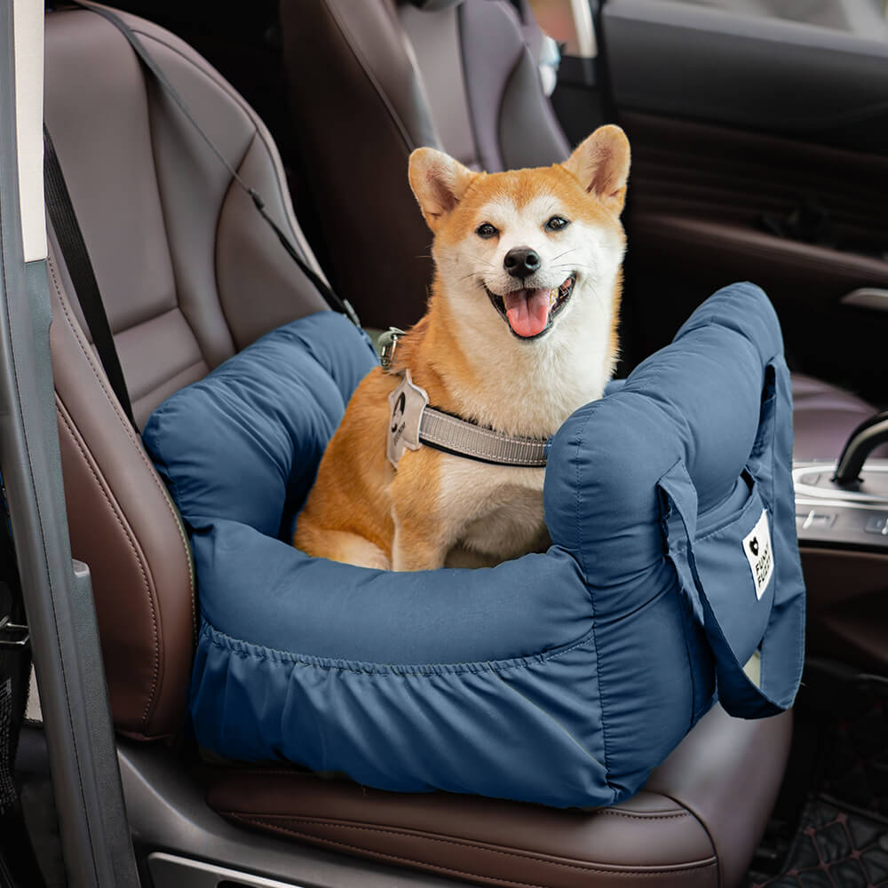 Pet Car Seat - RoadTrip Pet Bolster-Denim Blue-Single-Nora Luxe