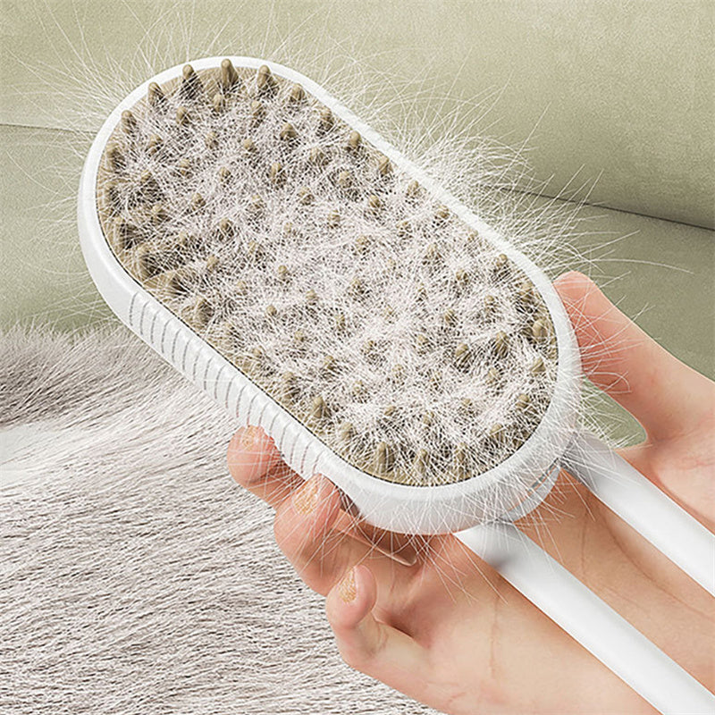 Pet Grooming Brush - FurEase-White-Nora Luxe