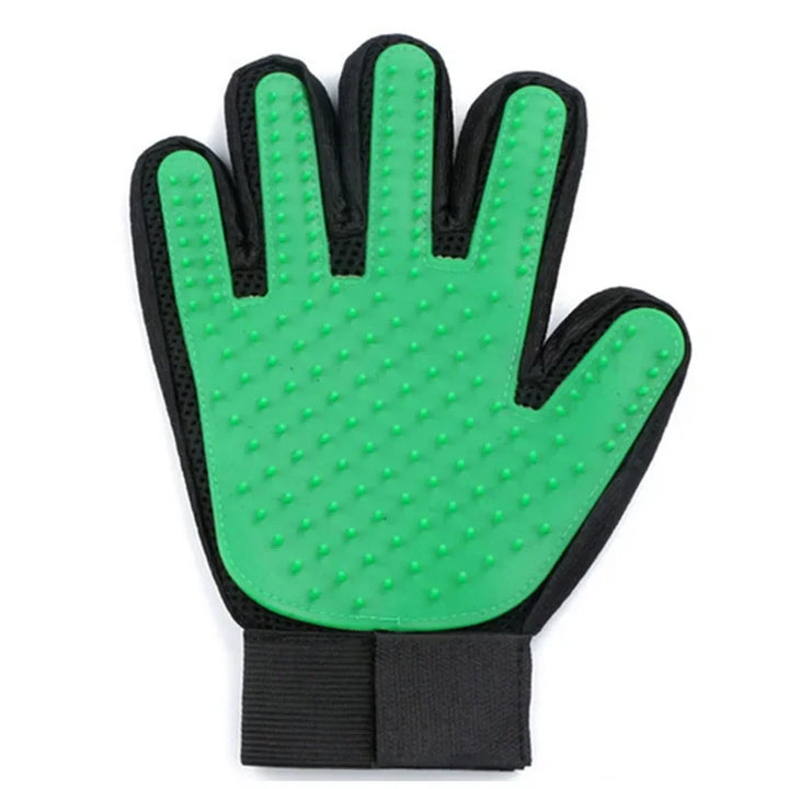 PET GROOMING GLOVE - SOFT AND EFFICIENT HAIR REMOVER FOR DOGS AND CATS-Green-Nora Luxe