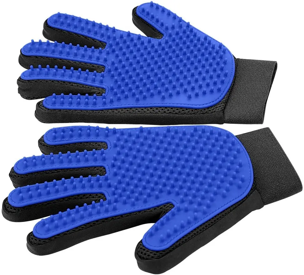 PET GROOMING GLOVE - SOFT AND EFFICIENT HAIR REMOVER FOR DOGS AND CATS-Pink-Nora Luxe