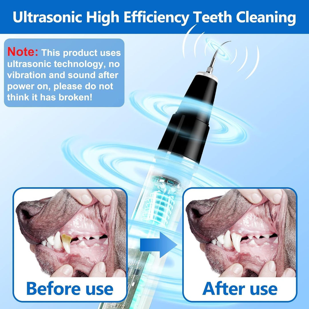 Pet Tartar Remover - Ultrasonic Tooth Cleaner-Black-Nora Luxe