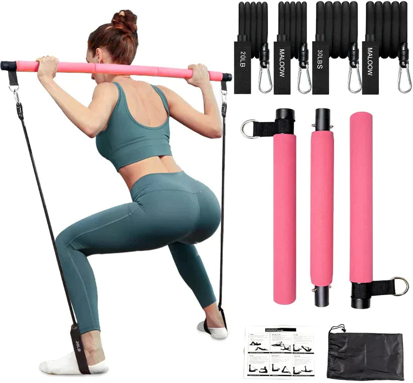 Pilates Bar Set - PilatesCore-Pink-Nora Luxe