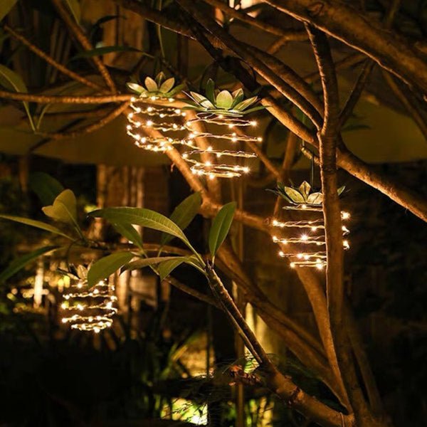 Pineapple-Shaped Solar Lamp - SolarPine-Nora Luxe