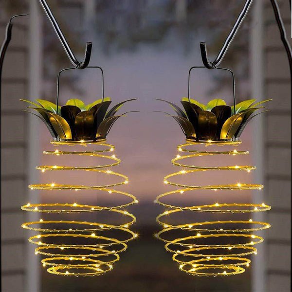 Pineapple-Shaped Solar Lamp - SolarPine-Nora Luxe