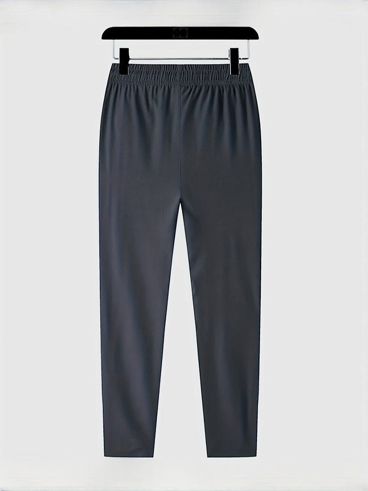 Plain Jogging Trousers with Zip Details - Milan-Black-XS-Nora Luxe
