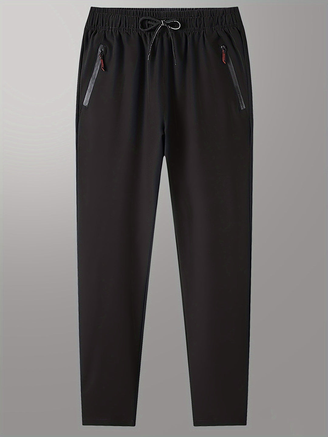 Plain Jogging Trousers with Zip Details - Milan-Black-XS-Nora Luxe