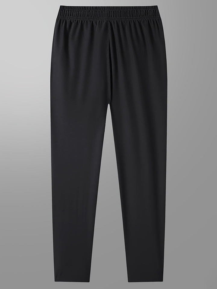 Plain Jogging Trousers with Zip Details - Milan-Black-XS-Nora Luxe