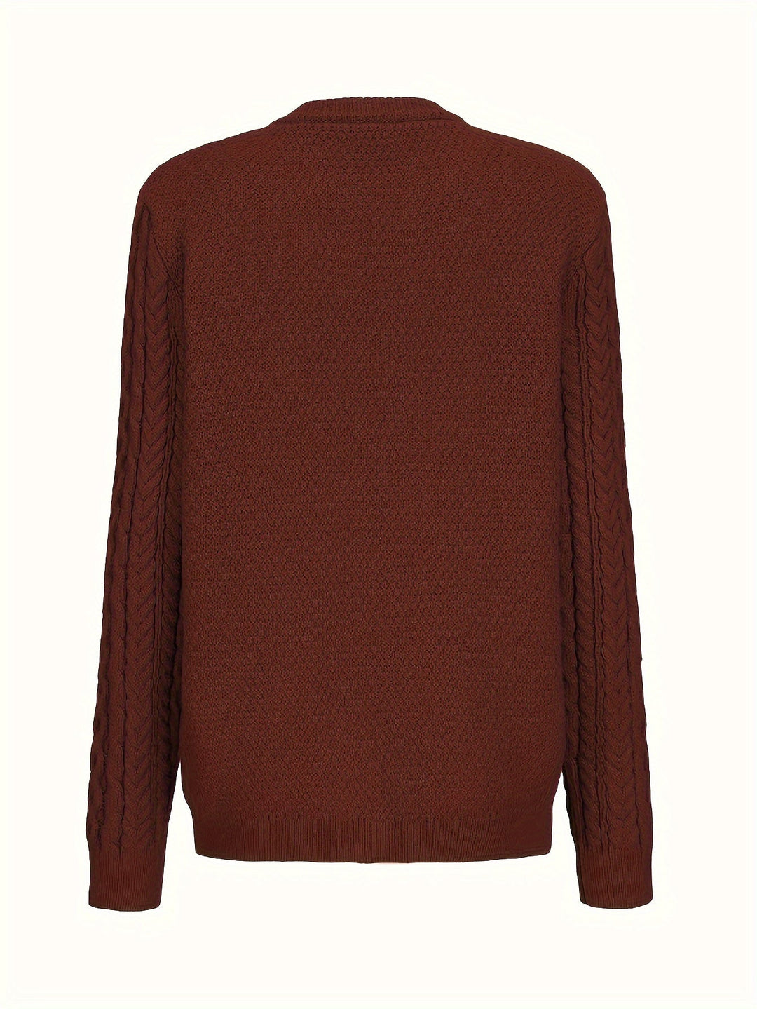 Plain Knitted Cardigan with Button Closure and Pockets - Olivia-Blue-S-Nora Luxe