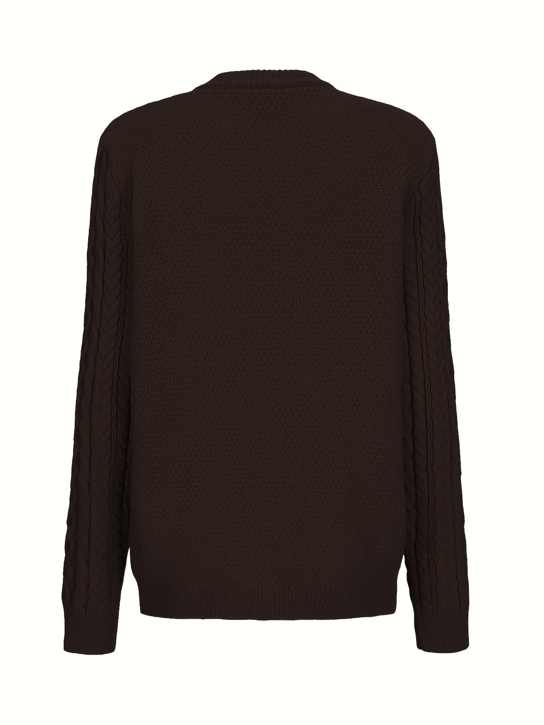 Plain Knitted Cardigan with Button Closure and Pockets - Olivia-Blue-S-Nora Luxe