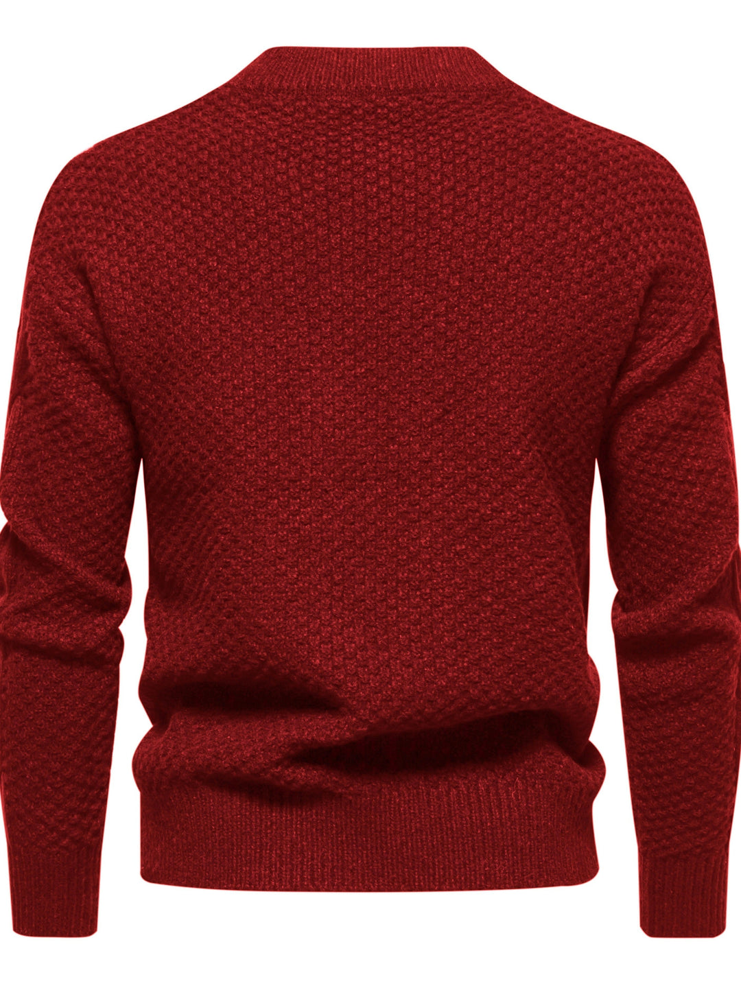 Plain Knitted Jumper for Men - Theo-Black-XS-Nora Luxe