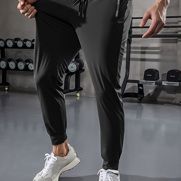 Plain Men's Sports Trousers with Pockets - Niels-Black Style 1-2XS-Nora Luxe