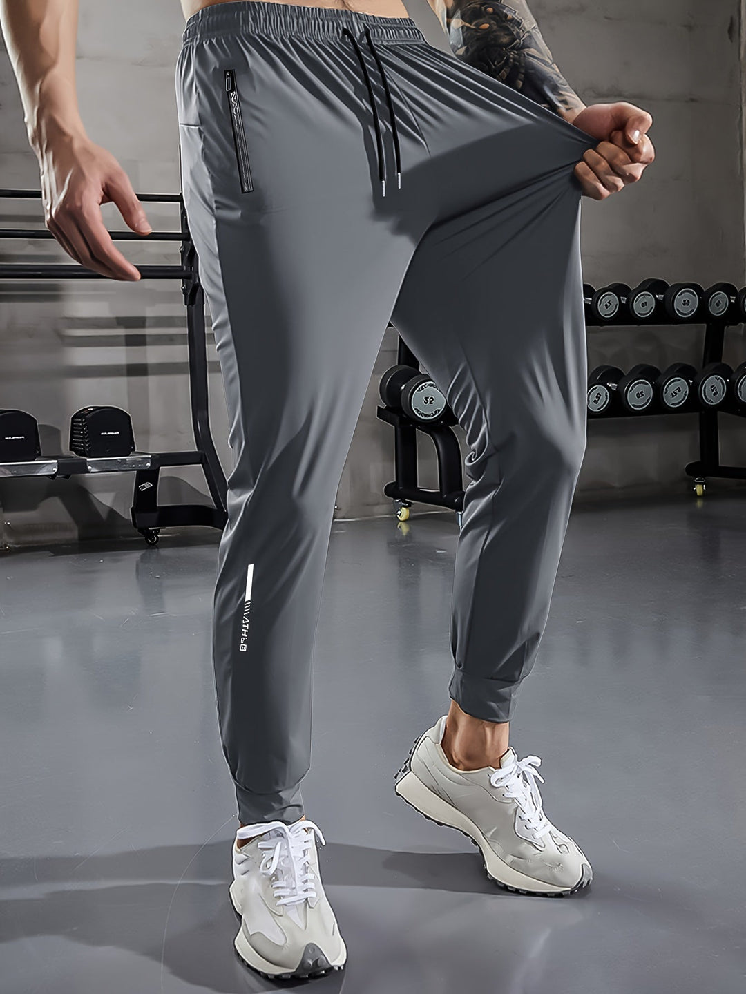 Plain Men's Sports Trousers with Pockets - Niels-Black Style 1-2XS-Nora Luxe