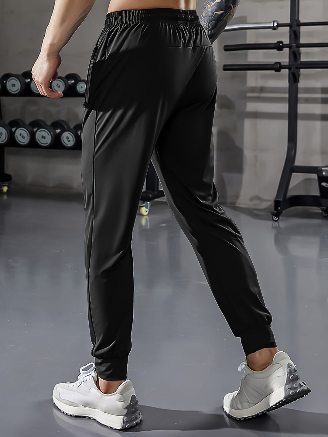 Plain Men's Sports Trousers with Pockets - Niels-Black Style 1-2XS-Nora Luxe