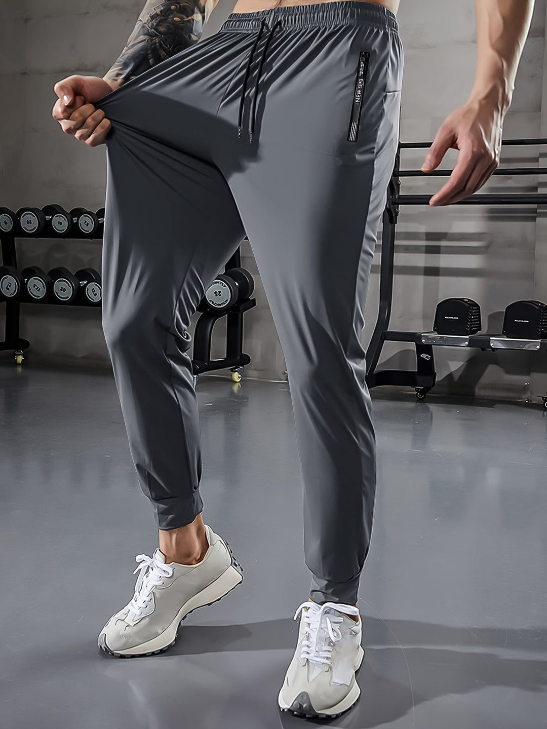 Plain Men's Sports Trousers with Pockets - Niels-Black Style 1-2XS-Nora Luxe