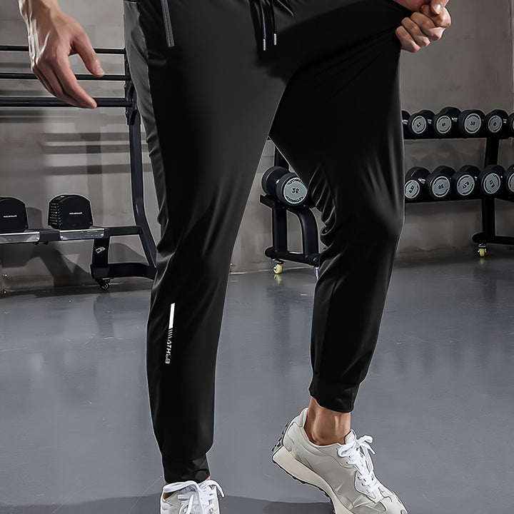 Plain Men's Sports Trousers with Pockets - Niels-Black Style 2-2XS-Nora Luxe