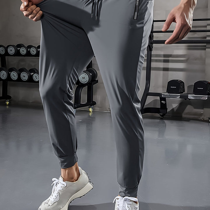 Plain Men's Sports Trousers with Pockets - Niels-Gray Style 1-2XS-Nora Luxe
