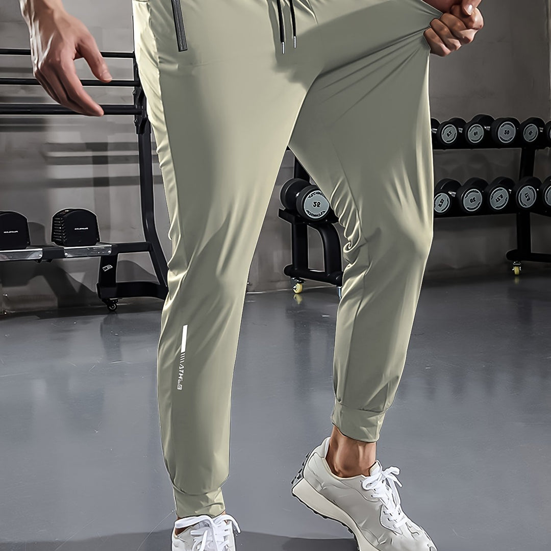Plain Men's Sports Trousers with Pockets - Niels-Khaki Style 2-2XS-Nora Luxe