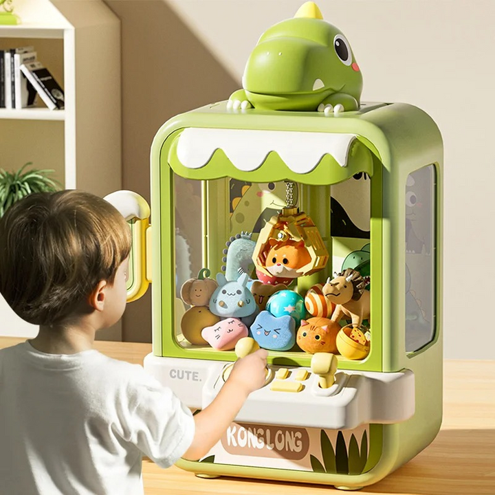 Playful Arcade Claw Machine for Children - GripAdventure-Green Dino-S-Nora Luxe
