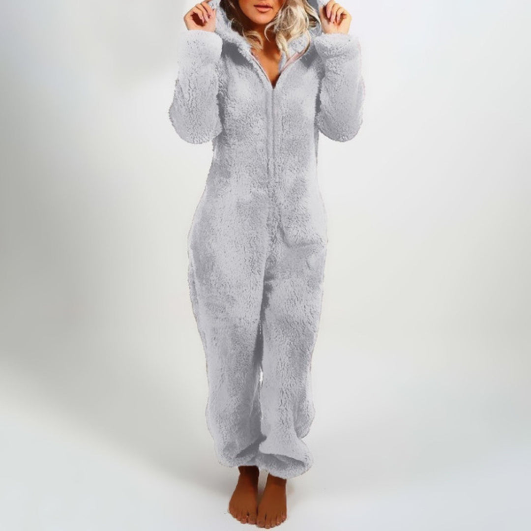 Plush Comfy Onesie for Ladies - Harper-Gray-S-Nora Luxe