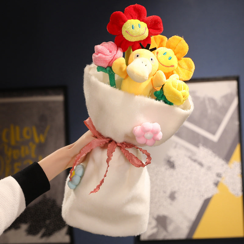 Plush Toy Bouquet - CuddleBouquet-Psyduck-Nora Luxe