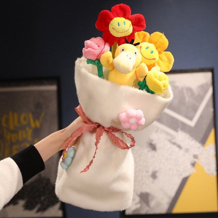 Plush Toy Bouquet - CuddleBouquet-Psyduck-Nora Luxe