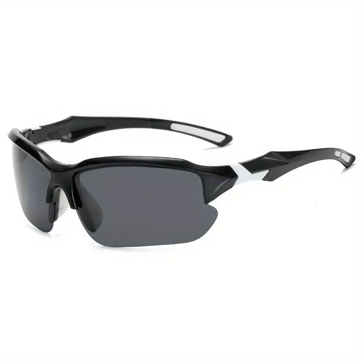 Polarised Sports Sunglasses - AdventureVision-Black and White-Nora Luxe