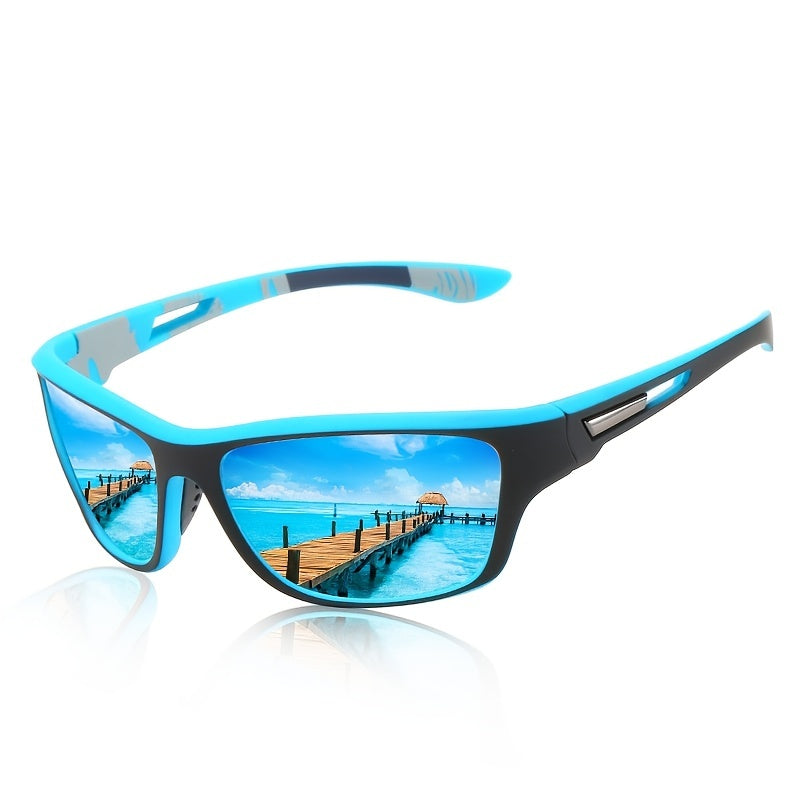 Polarised Sports Sunglasses for Men - VisionX Pro-Black-Nora Luxe