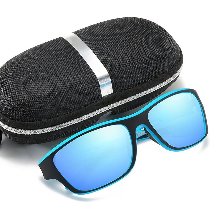 Polarised Sports Sunglasses for Men - VisionX Pro-Black-Nora Luxe