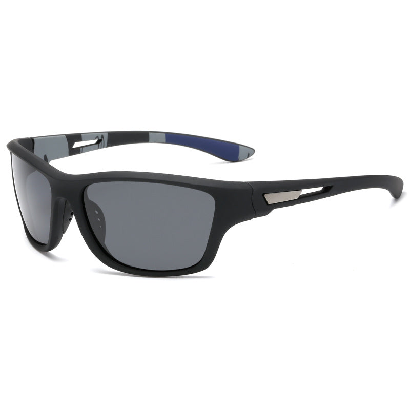 Polarised Sports Sunglasses for Men - VisionX Pro-Black-Nora Luxe