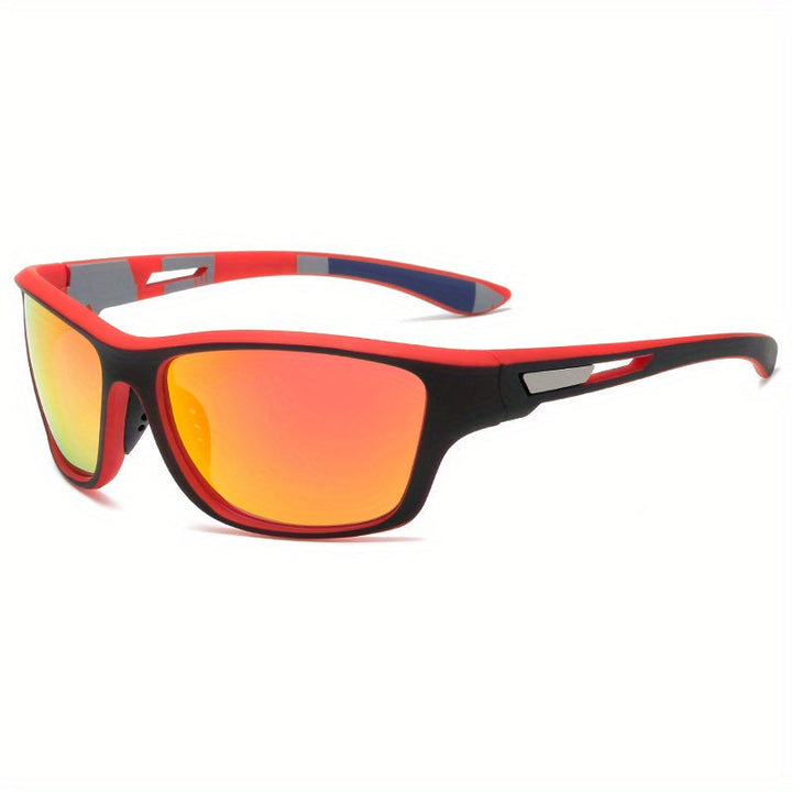 Polarised Sports Sunglasses for Men - VisionX Pro-Red-Nora Luxe