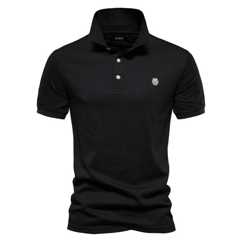 Polo Shirt - Logan-Black-S-Nora Luxe