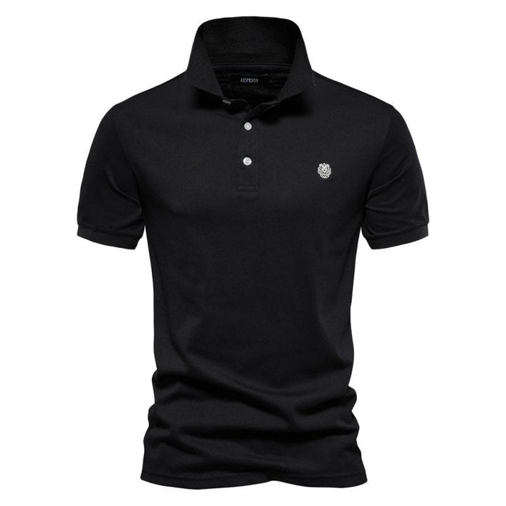 Polo Shirt - Logan-Black-S-Nora Luxe