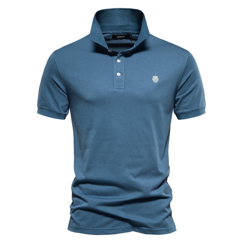 Polo Shirt - Logan-Blue-S-Nora Luxe