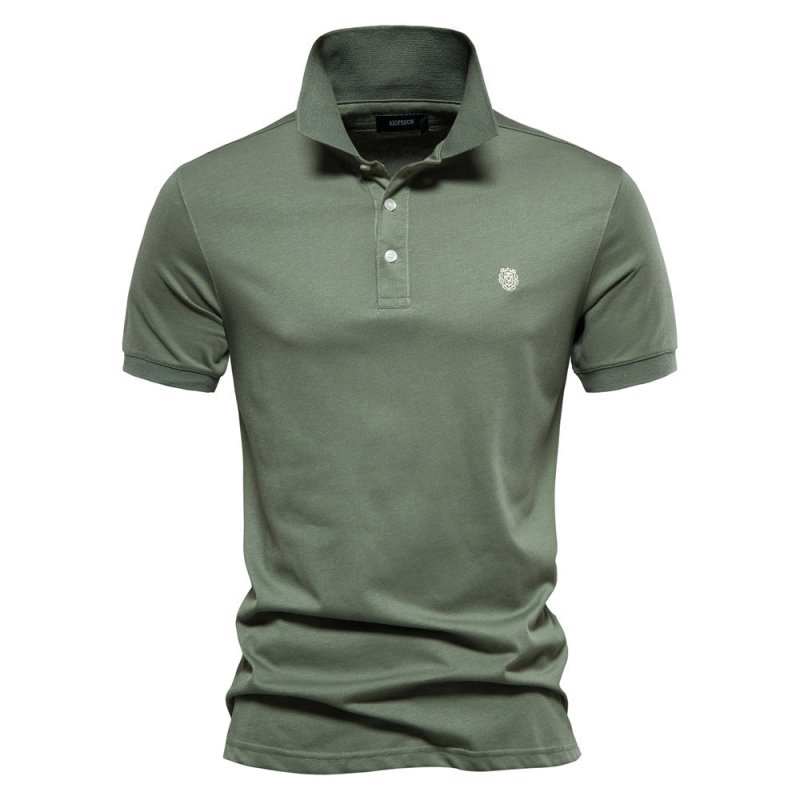 Polo Shirt - Logan-Green-S-Nora Luxe