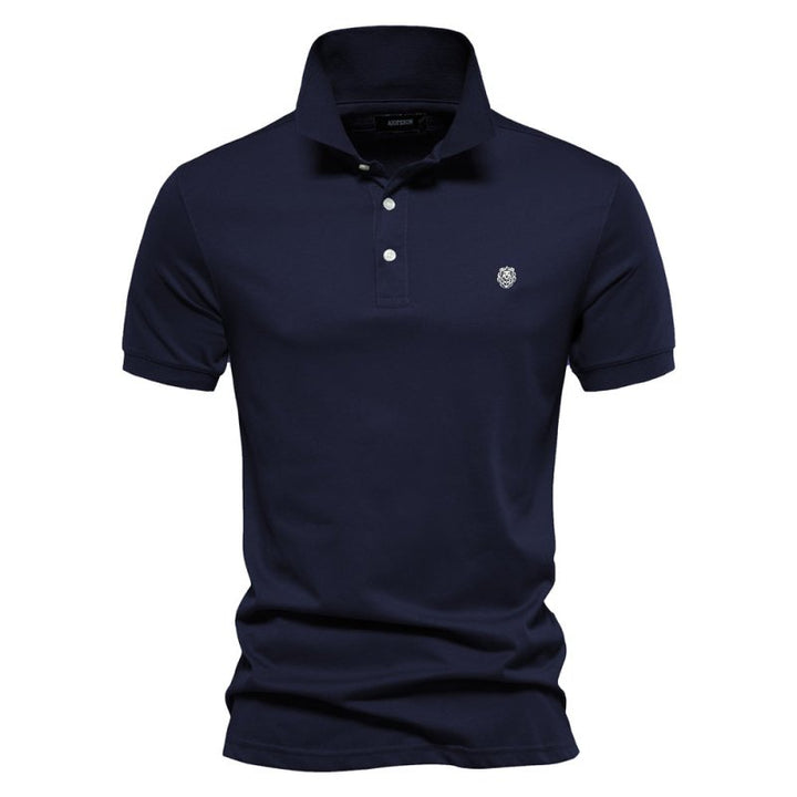 Polo Shirt - Logan-Marine blue-S-Nora Luxe