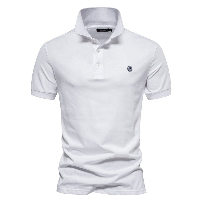 Polo Shirt - Logan-White-S-Nora Luxe
