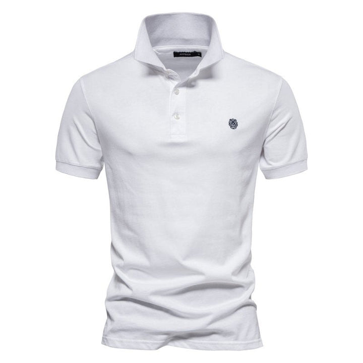 Polo Shirt - Logan-White-S-Nora Luxe